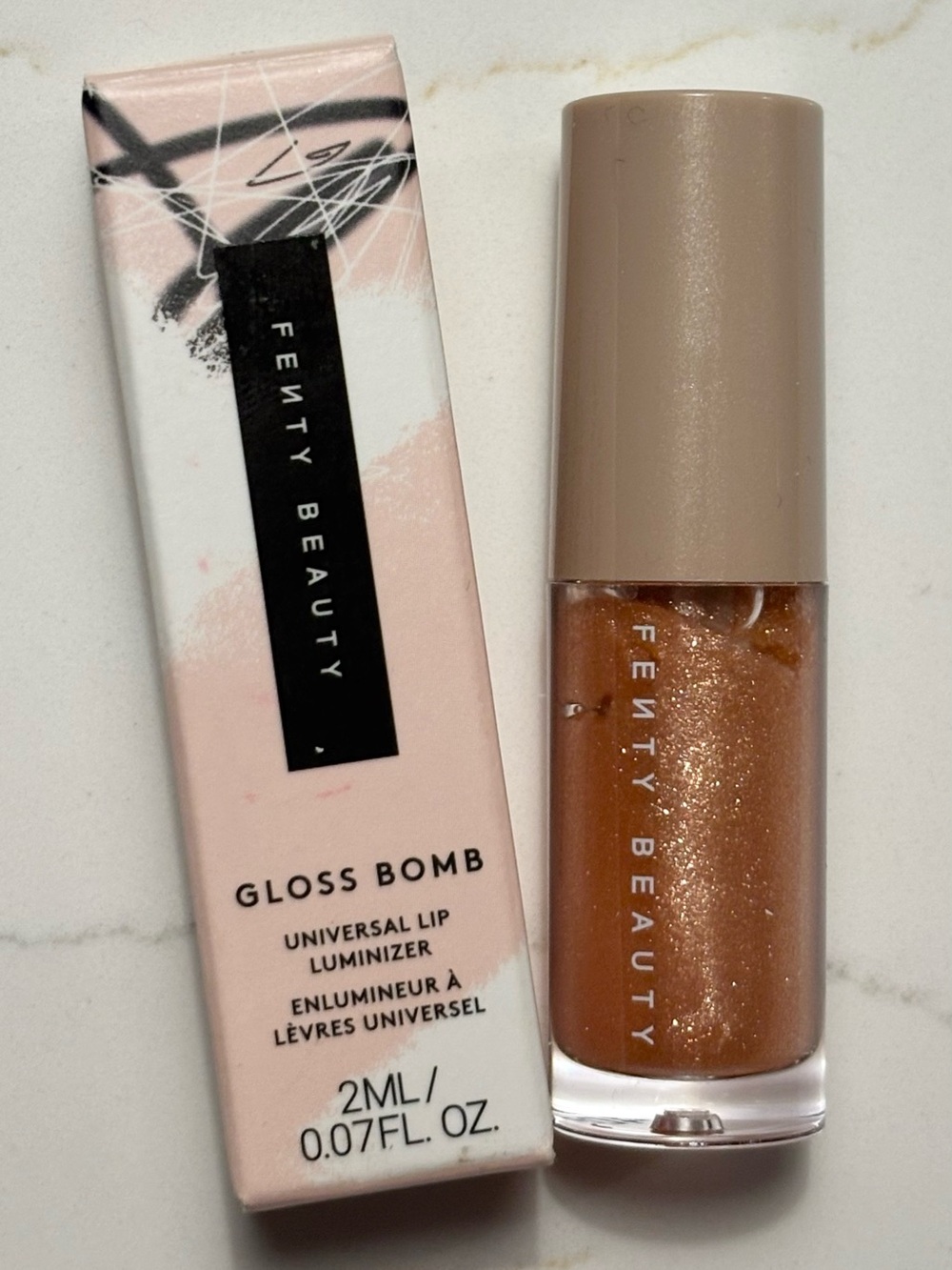 Fenty GLOSS BOMB Universal Lip Gloss Luminizer in Champ Stamp Fantasy 10 - NIB